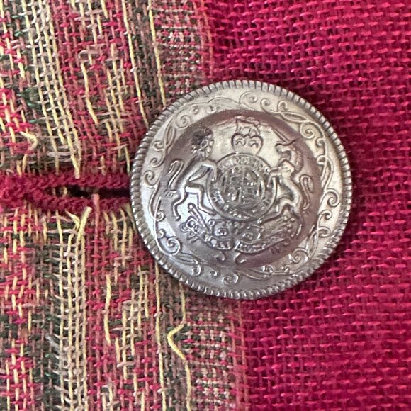 Vtg TravelSmith Orange Paisley Tapestry Button Front Jacket Blazer Womens Sz 12 - Picture 6 of 14